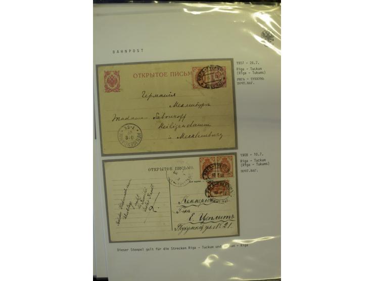 BAHNPOST: 1870/1914, sehr interessante Sammlung von über 110 Briefen und Karten, dabei viele verschiedene Strecken und Stempe