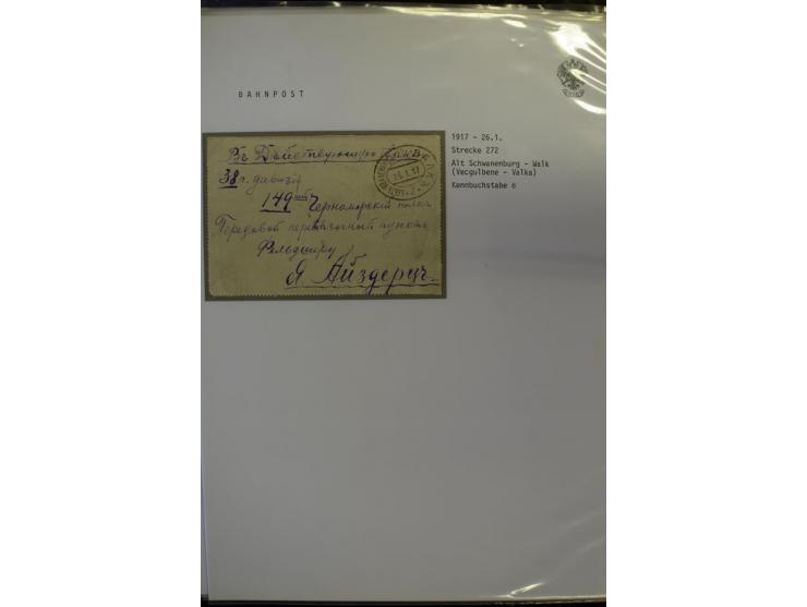 BAHNPOST: 1870/1914, sehr interessante Sammlung von über 110 Briefen und Karten, dabei viele verschiedene Strecken und Stempe