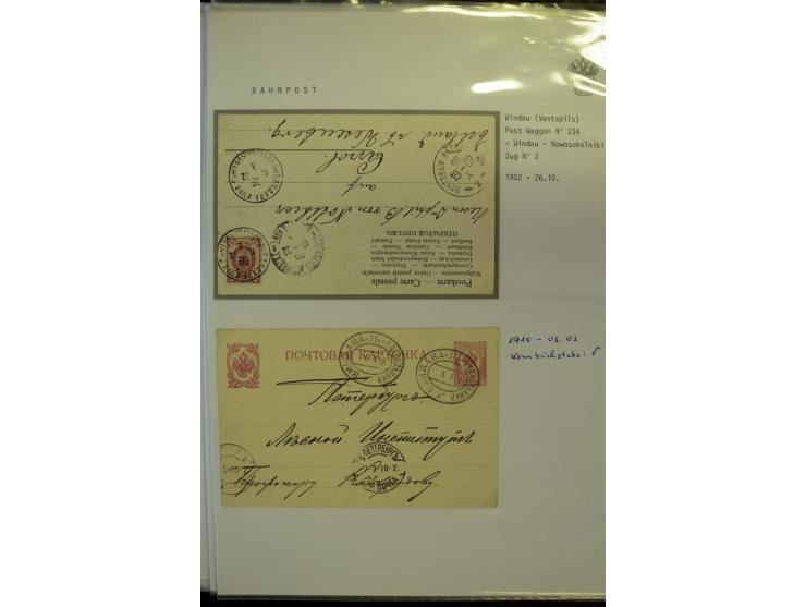 BAHNPOST: 1870/1914, sehr interessante Sammlung von über 110 Briefen und Karten, dabei viele verschiedene Strecken und Stempe