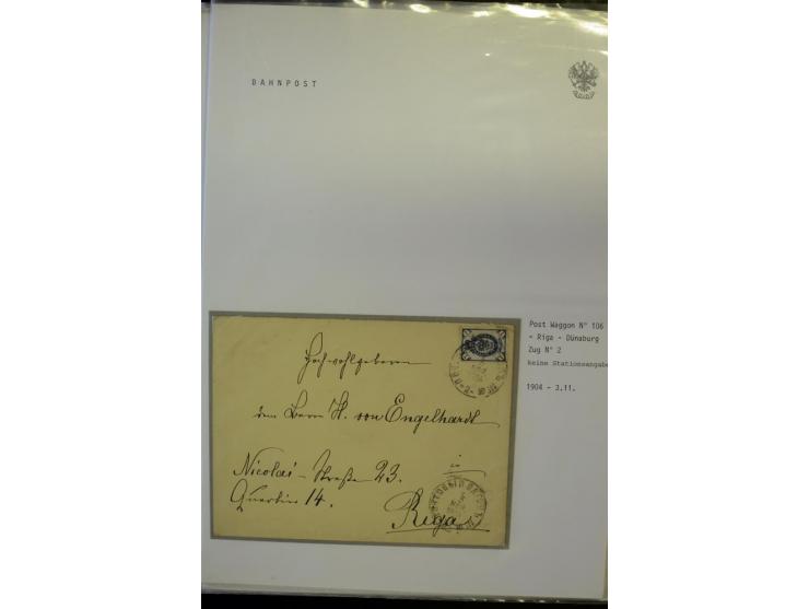 BAHNPOST: 1870/1914, sehr interessante Sammlung von über 110 Briefen und Karten, dabei viele verschiedene Strecken und Stempe