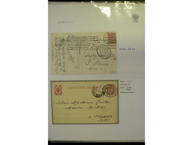 BAHNPOST: 1870/1914, sehr interessante Sammlung von über 110 Briefen und Karten, dabei viele verschiedene Strecken und Stempe
