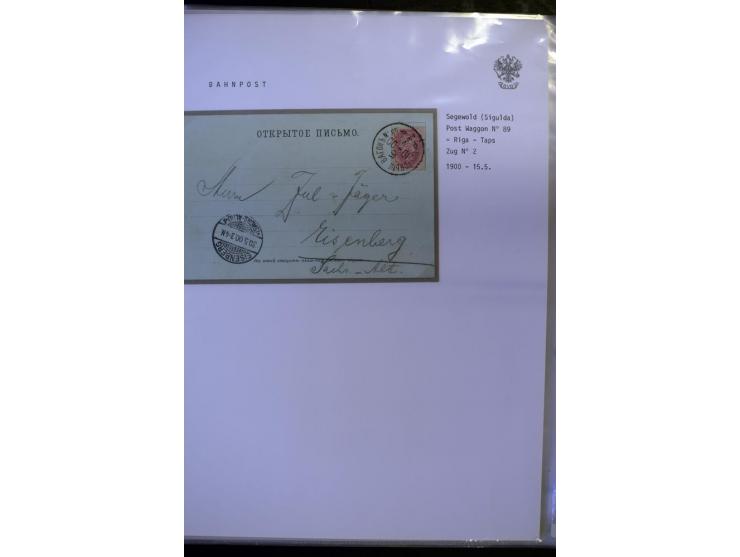 BAHNPOST: 1870/1914, sehr interessante Sammlung von über 110 Briefen und Karten, dabei viele verschiedene Strecken und Stempe