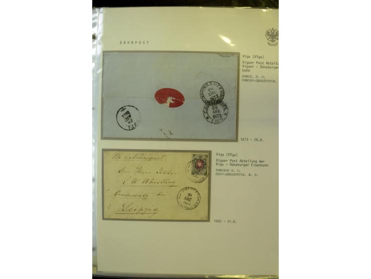 BAHNPOST: 1870/1914, sehr interessante Sammlung von über 110 Briefen und Karten, dabei viele verschiedene Strecken und Stempe