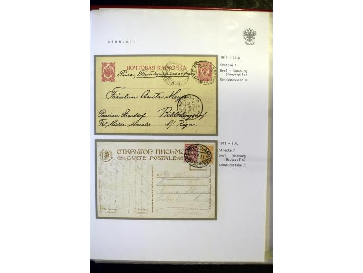 BAHNPOST: 1870/1914, sehr interessante Sammlung von über 110 Briefen und Karten, dabei viele verschiedene Strecken und Stempe