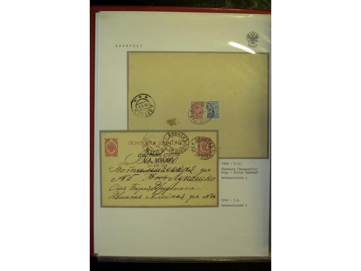 BAHNPOST: 1870/1914, sehr interessante Sammlung von über 110 Briefen und Karten, dabei viele verschiedene Strecken und Stempe