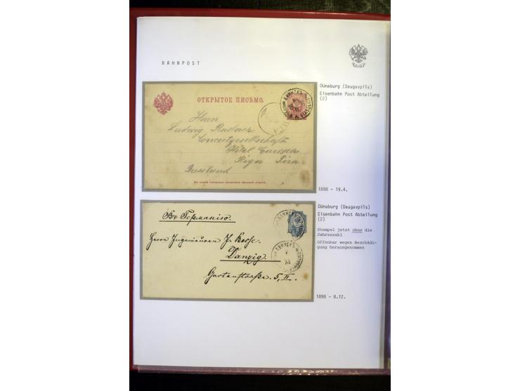 BAHNPOST: 1870/1914, sehr interessante Sammlung von über 110 Briefen und Karten, dabei viele verschiedene Strecken und Stempe