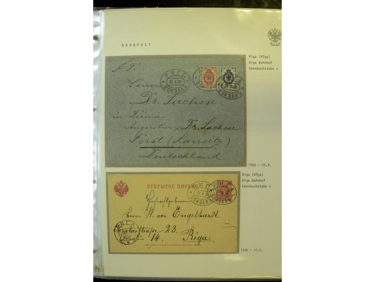 BAHNPOST: 1870/1914, sehr interessante Sammlung von über 110 Briefen und Karten, dabei viele verschiedene Strecken und Stempe