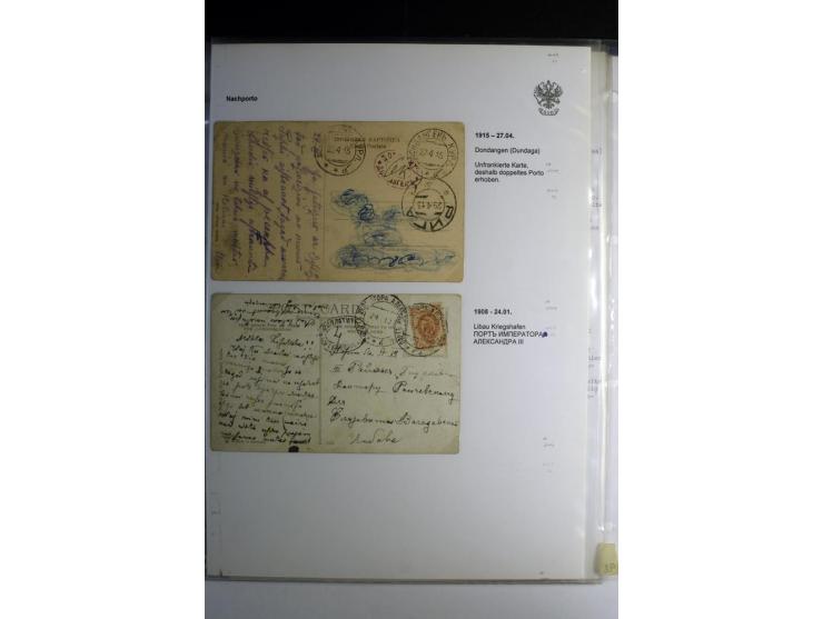 NACHPORTO: 1886/1917, interessante Sammlung von über 40 Briefen und Karten, dabei Nachportostempel mit und ohne Ortsnamen, Ba