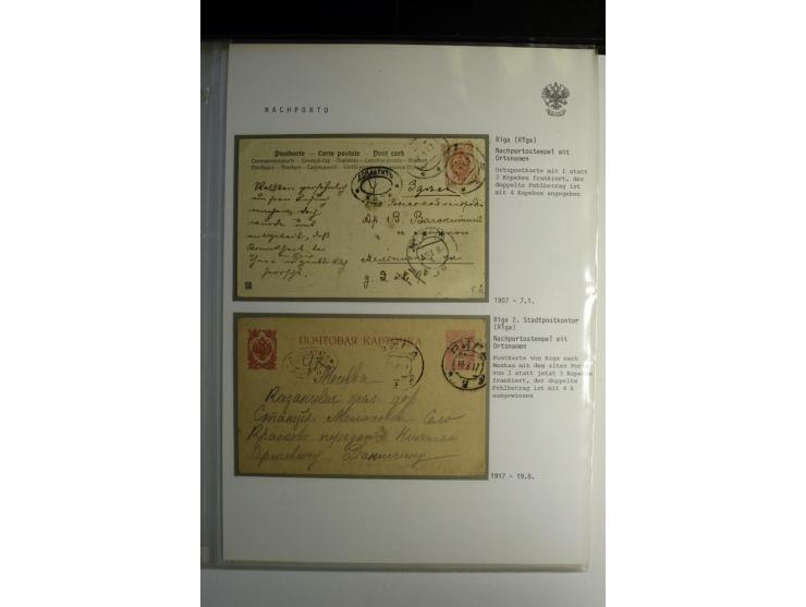 NACHPORTO: 1886/1917, interessante Sammlung von über 40 Briefen und Karten, dabei Nachportostempel mit und ohne Ortsnamen, Ba