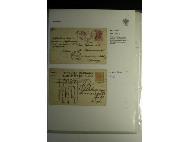 NACHPORTO: 1886/1917, interessante Sammlung von über 40 Briefen und Karten, dabei Nachportostempel mit und ohne Ortsnamen, Ba