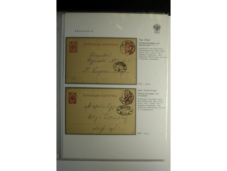 NACHPORTO: 1886/1917, interessante Sammlung von über 40 Briefen und Karten, dabei Nachportostempel mit und ohne Ortsnamen, Ba