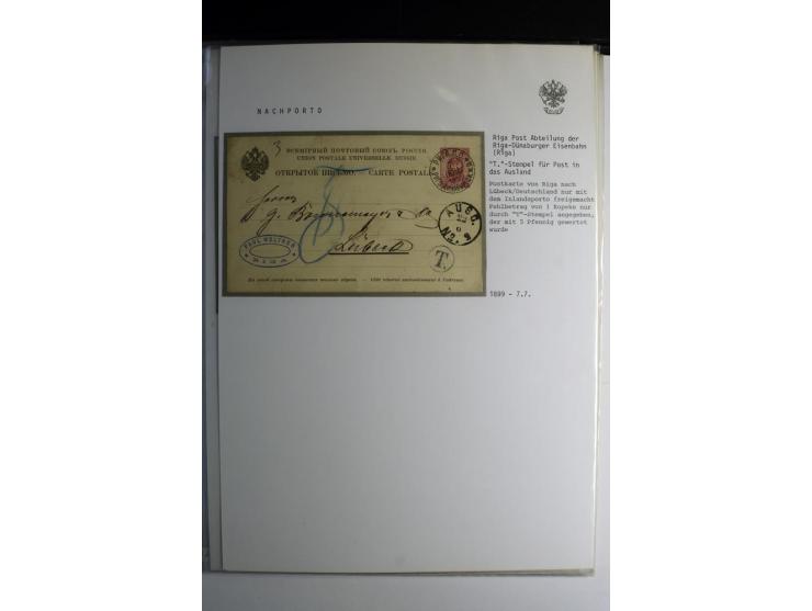 NACHPORTO: 1886/1917, interessante Sammlung von über 40 Briefen und Karten, dabei Nachportostempel mit und ohne Ortsnamen, Ba