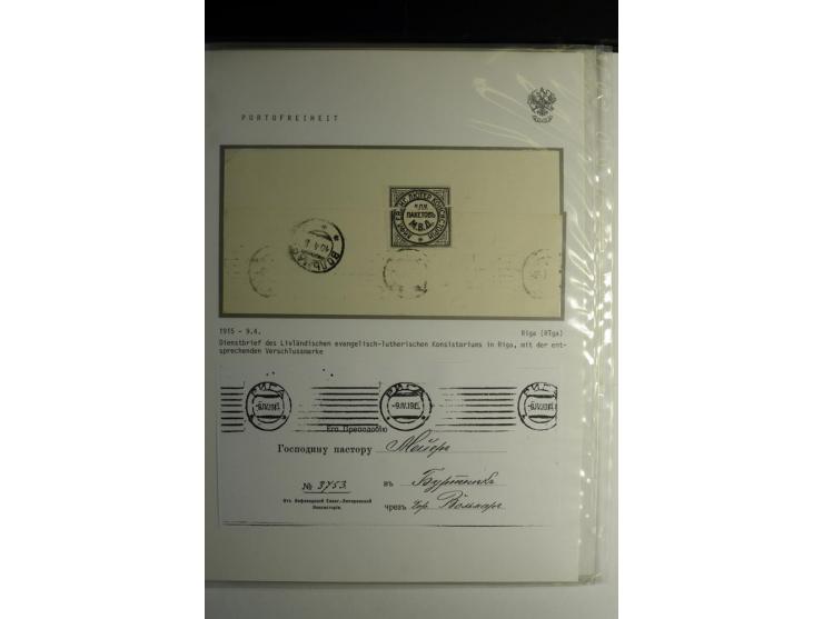 PORTOFREIHEIT: 1868/1914, interessante Sammlung von 25 Dienstbriefen, dabei viele verschiedene Siegel oder Verschlußmarken