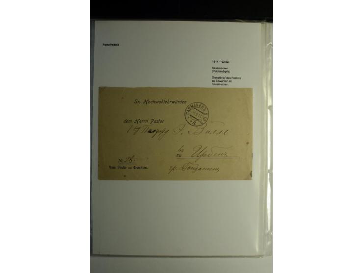 PORTOFREIHEIT: 1868/1914, interessante Sammlung von 25 Dienstbriefen, dabei viele verschiedene Siegel oder Verschlußmarken
