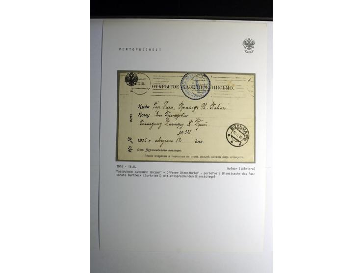 PORTOFREIHEIT: 1868/1914, interessante Sammlung von 25 Dienstbriefen, dabei viele verschiedene Siegel oder Verschlußmarken