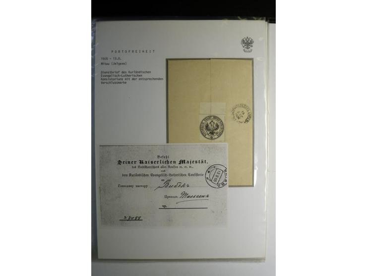 PORTOFREIHEIT: 1868/1914, interessante Sammlung von 25 Dienstbriefen, dabei viele verschiedene Siegel oder Verschlußmarken
