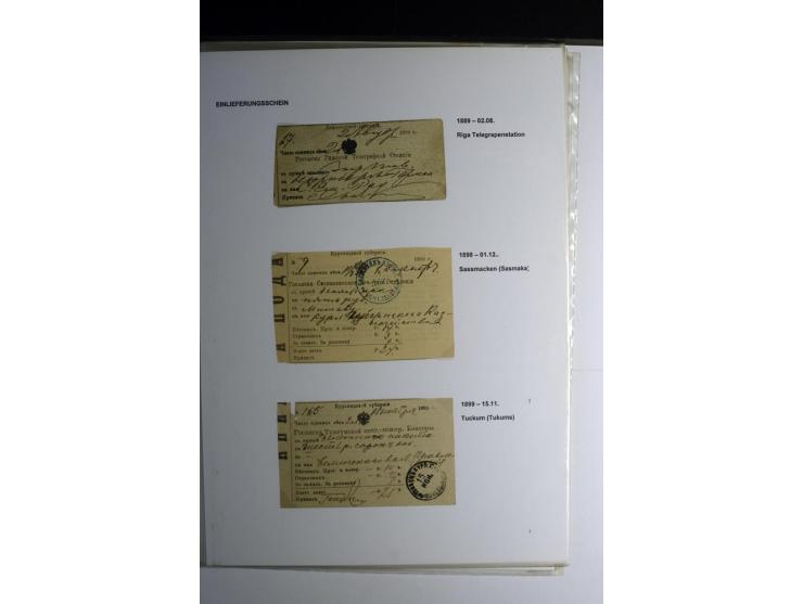 POSTQUITTUNGEN: 1803/1917, interessante Sammlung von über 30 Stück, dabei zwei frühe Quittungen über Zeitungsgeld sowie 2 je 