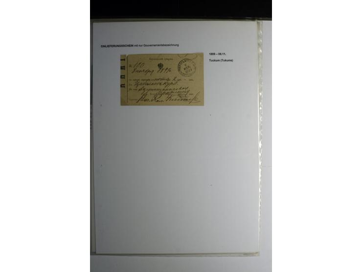 POSTQUITTUNGEN: 1803/1917, interessante Sammlung von über 30 Stück, dabei zwei frühe Quittungen über Zeitungsgeld sowie 2 je 