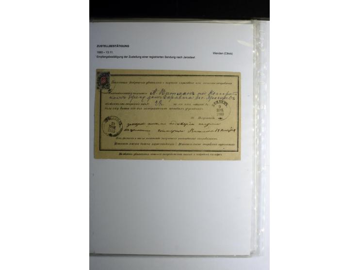 POSTQUITTUNGEN: 1803/1917, interessante Sammlung von über 30 Stück, dabei zwei frühe Quittungen über Zeitungsgeld sowie 2 je 