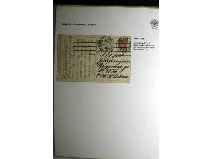 KALKUHNEN bis OGER: 1867/1917, über 150 Briefe, Einschreiben, Paketkarten, Streifbänder und Ganzsachen, dabei bessere Stempel
