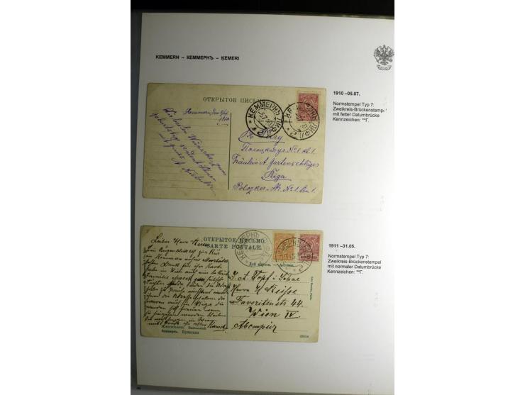 KALKUHNEN bis OGER: 1867/1917, über 150 Briefe, Einschreiben, Paketkarten, Streifbänder und Ganzsachen, dabei bessere Stempel