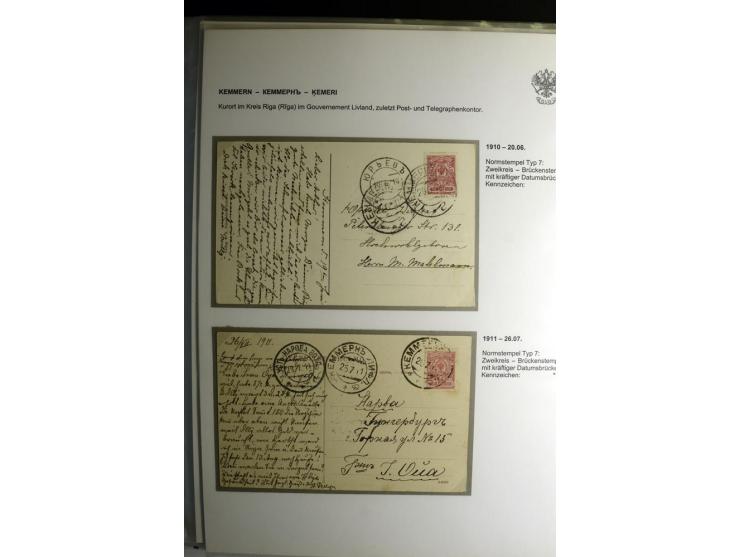 KALKUHNEN bis OGER: 1867/1917, über 150 Briefe, Einschreiben, Paketkarten, Streifbänder und Ganzsachen, dabei bessere Stempel
