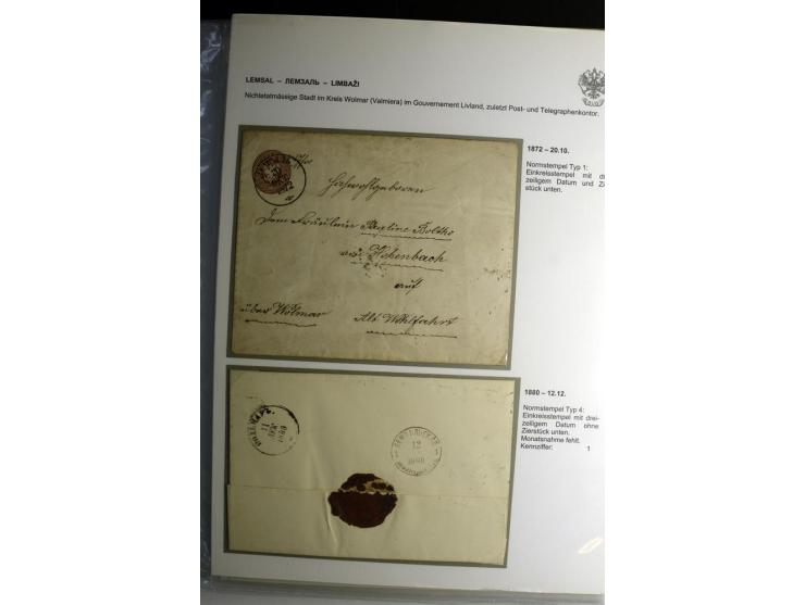 KALKUHNEN bis OGER: 1867/1917, über 150 Briefe, Einschreiben, Paketkarten, Streifbänder und Ganzsachen, dabei bessere Stempel