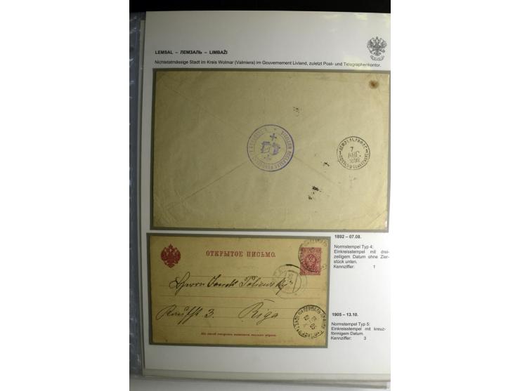 KALKUHNEN bis OGER: 1867/1917, über 150 Briefe, Einschreiben, Paketkarten, Streifbänder und Ganzsachen, dabei bessere Stempel