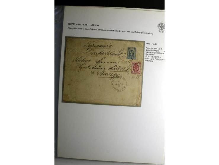 KALKUHNEN bis OGER: 1867/1917, über 150 Briefe, Einschreiben, Paketkarten, Streifbänder und Ganzsachen, dabei bessere Stempel