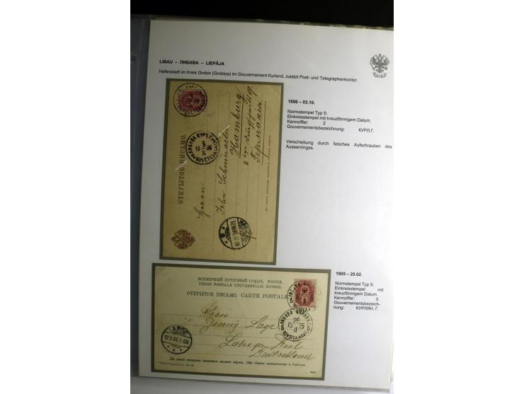 KALKUHNEN bis OGER: 1867/1917, über 150 Briefe, Einschreiben, Paketkarten, Streifbänder und Ganzsachen, dabei bessere Stempel