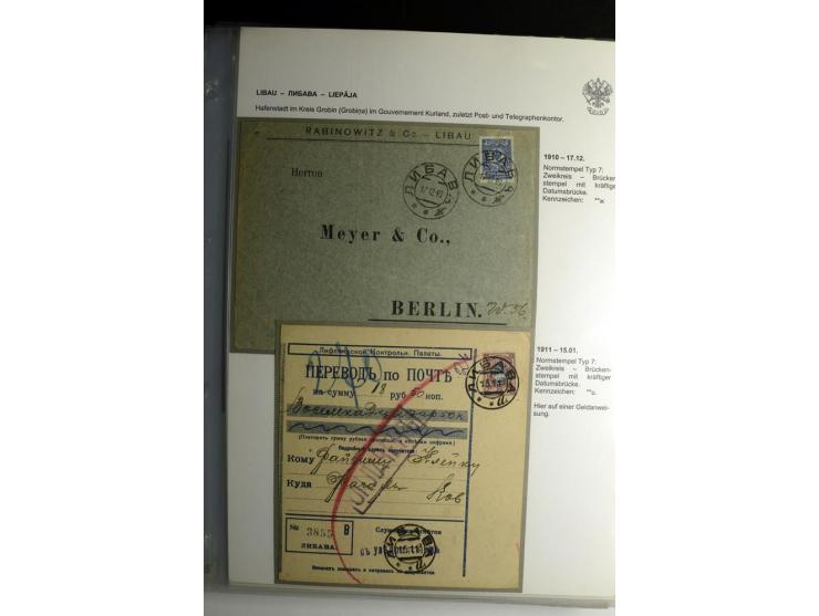 KALKUHNEN bis OGER: 1867/1917, über 150 Briefe, Einschreiben, Paketkarten, Streifbänder und Ganzsachen, dabei bessere Stempel