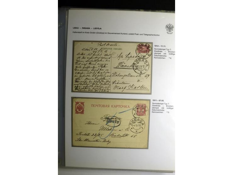 KALKUHNEN bis OGER: 1867/1917, über 150 Briefe, Einschreiben, Paketkarten, Streifbänder und Ganzsachen, dabei bessere Stempel