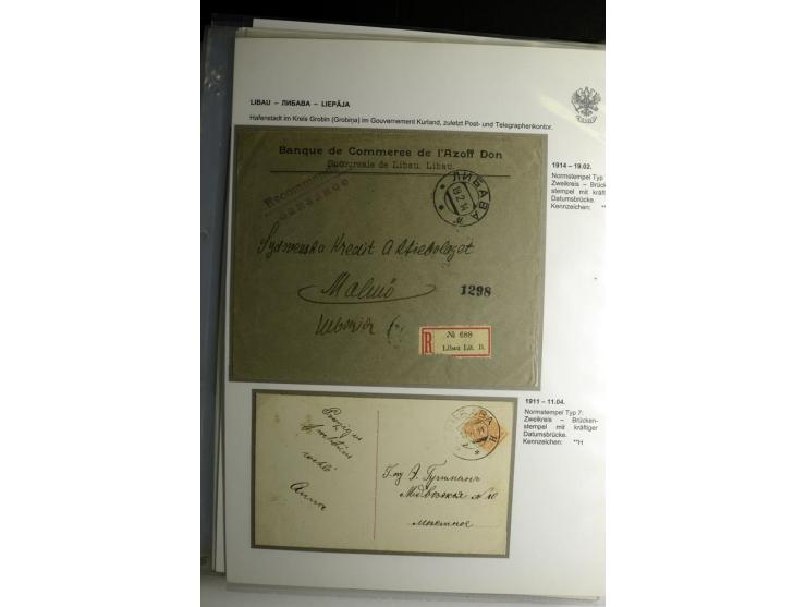 KALKUHNEN bis OGER: 1867/1917, über 150 Briefe, Einschreiben, Paketkarten, Streifbänder und Ganzsachen, dabei bessere Stempel