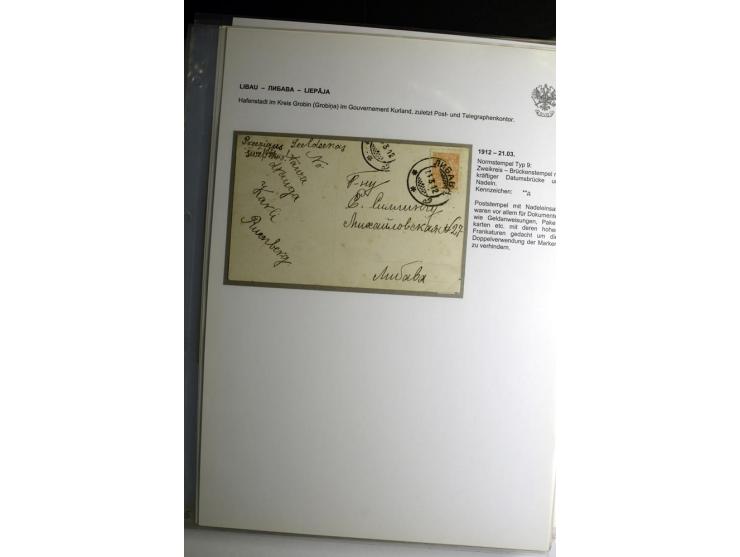 KALKUHNEN bis OGER: 1867/1917, über 150 Briefe, Einschreiben, Paketkarten, Streifbänder und Ganzsachen, dabei bessere Stempel