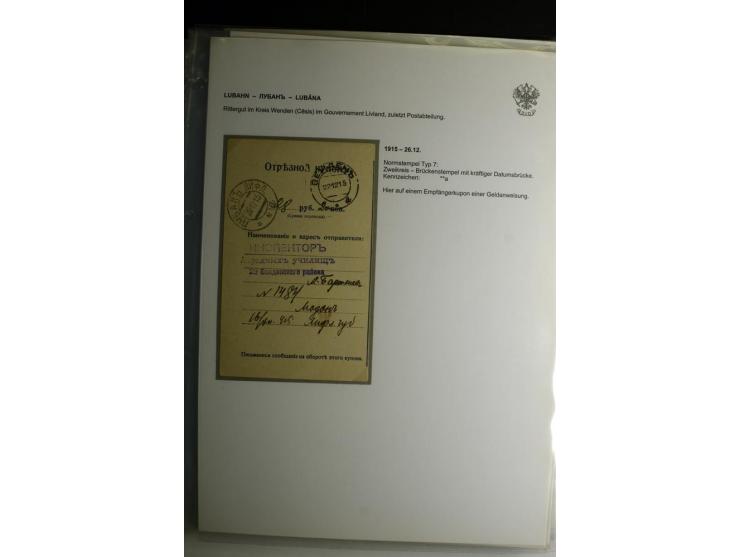 KALKUHNEN bis OGER: 1867/1917, über 150 Briefe, Einschreiben, Paketkarten, Streifbänder und Ganzsachen, dabei bessere Stempel