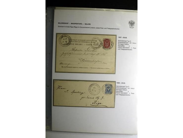 KALKUHNEN bis OGER: 1867/1917, über 150 Briefe, Einschreiben, Paketkarten, Streifbänder und Ganzsachen, dabei bessere Stempel