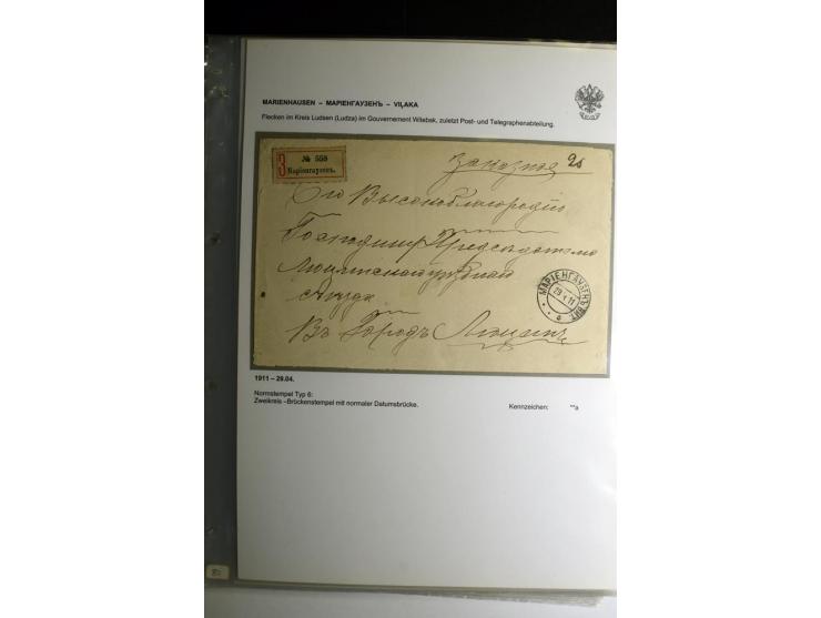 KALKUHNEN bis OGER: 1867/1917, über 150 Briefe, Einschreiben, Paketkarten, Streifbänder und Ganzsachen, dabei bessere Stempel