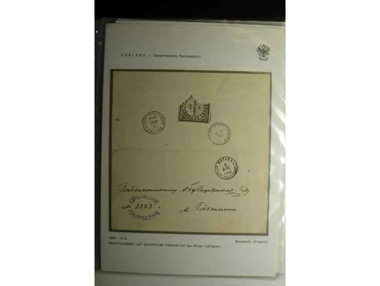 KALKUHNEN bis OGER: 1867/1917, über 150 Briefe, Einschreiben, Paketkarten, Streifbänder und Ganzsachen, dabei bessere Stempel