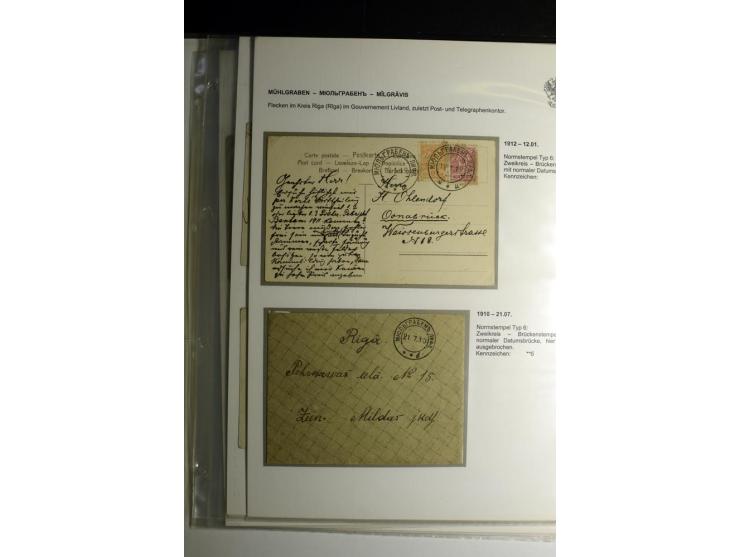 KALKUHNEN bis OGER: 1867/1917, über 150 Briefe, Einschreiben, Paketkarten, Streifbänder und Ganzsachen, dabei bessere Stempel