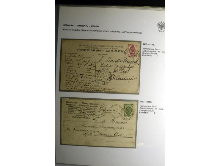 KALKUHNEN bis OGER: 1867/1917, über 150 Briefe, Einschreiben, Paketkarten, Streifbänder und Ganzsachen, dabei bessere Stempel