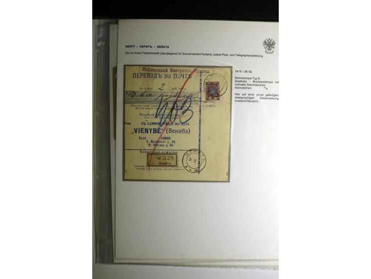 KALKUHNEN bis OGER: 1867/1917, über 150 Briefe, Einschreiben, Paketkarten, Streifbänder und Ganzsachen, dabei bessere Stempel