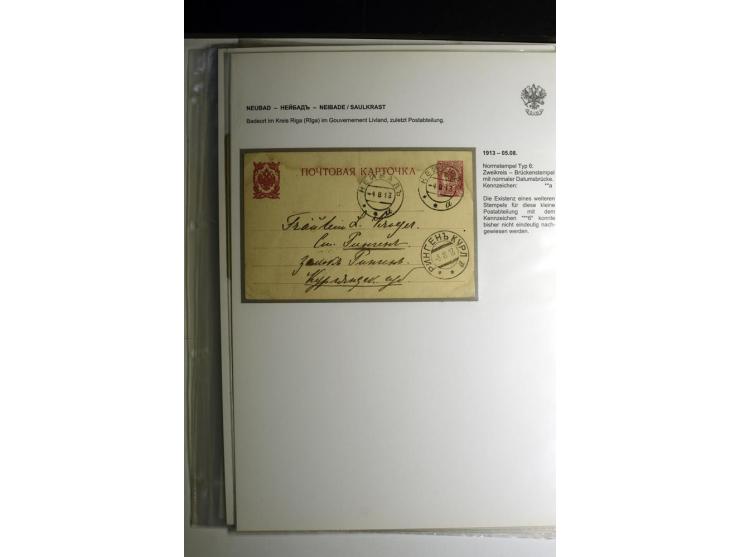 KALKUHNEN bis OGER: 1867/1917, über 150 Briefe, Einschreiben, Paketkarten, Streifbänder und Ganzsachen, dabei bessere Stempel