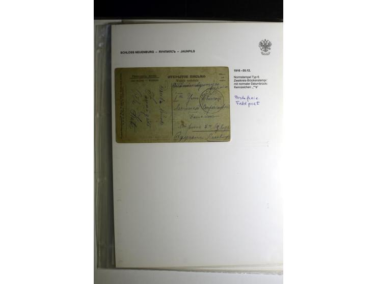KALKUHNEN bis OGER: 1867/1917, über 150 Briefe, Einschreiben, Paketkarten, Streifbänder und Ganzsachen, dabei bessere Stempel