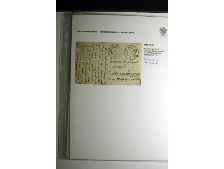 KALKUHNEN bis OGER: 1867/1917, über 150 Briefe, Einschreiben, Paketkarten, Streifbänder und Ganzsachen, dabei bessere Stempel