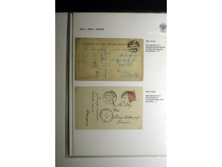 KALKUHNEN bis OGER: 1867/1917, über 150 Briefe, Einschreiben, Paketkarten, Streifbänder und Ganzsachen, dabei bessere Stempel