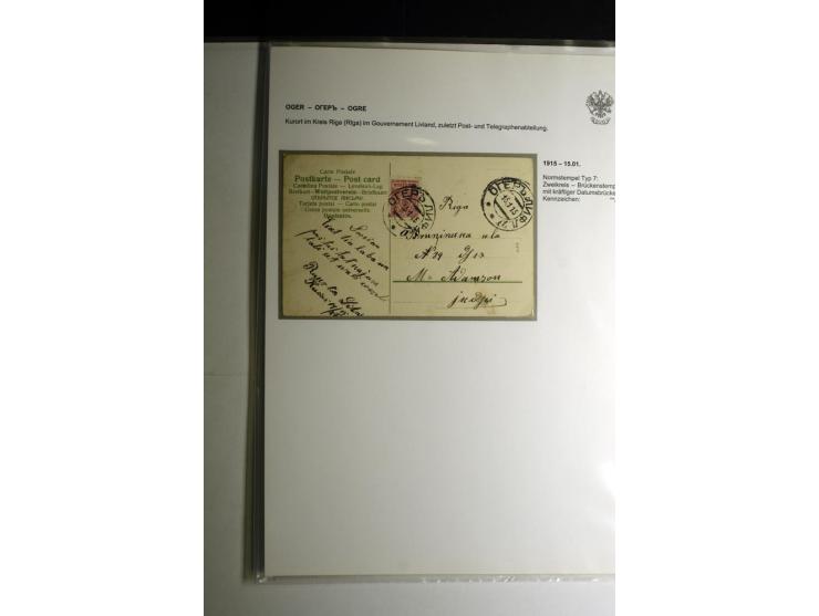 KALKUHNEN bis OGER: 1867/1917, über 150 Briefe, Einschreiben, Paketkarten, Streifbänder und Ganzsachen, dabei bessere Stempel
