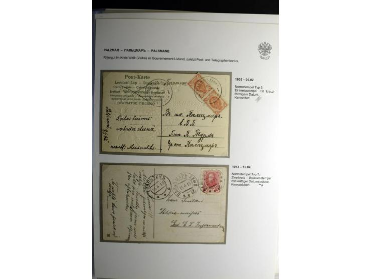 PALZMAR bis TUCKUM: 1867/1917, über 100 Briefe, Einschreiben, Wertbriefe und Ganzsachen, dabei bessere Stempel, gute Erhaltun