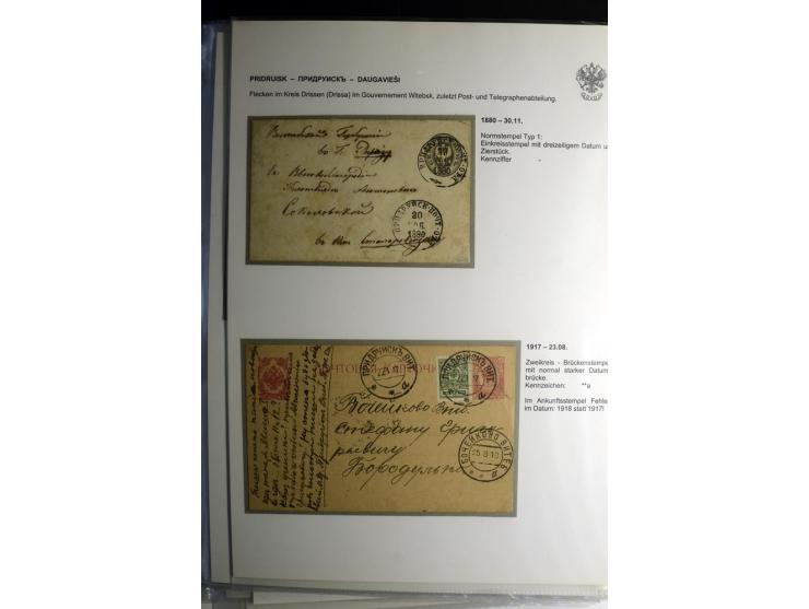 PALZMAR bis TUCKUM: 1867/1917, über 100 Briefe, Einschreiben, Wertbriefe und Ganzsachen, dabei bessere Stempel, gute Erhaltun