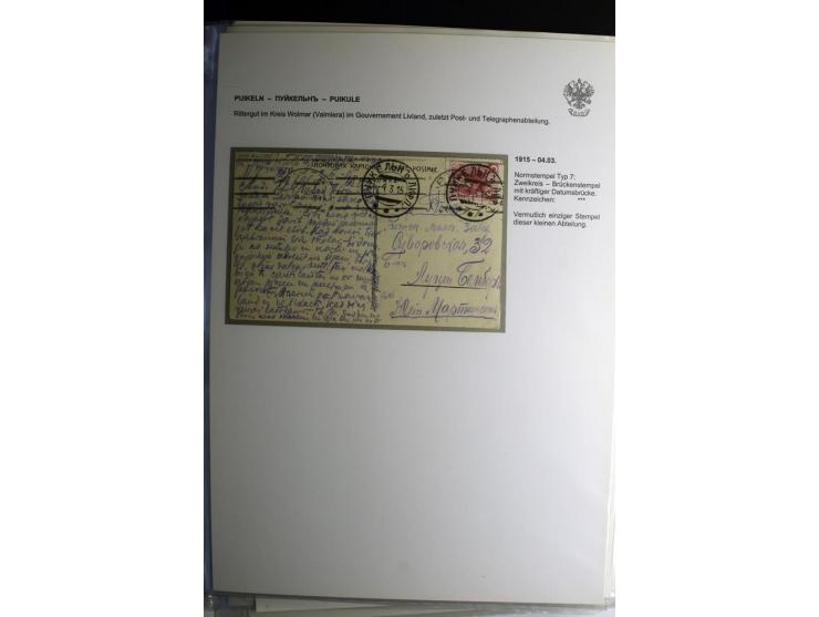 PALZMAR bis TUCKUM: 1867/1917, über 100 Briefe, Einschreiben, Wertbriefe und Ganzsachen, dabei bessere Stempel, gute Erhaltun