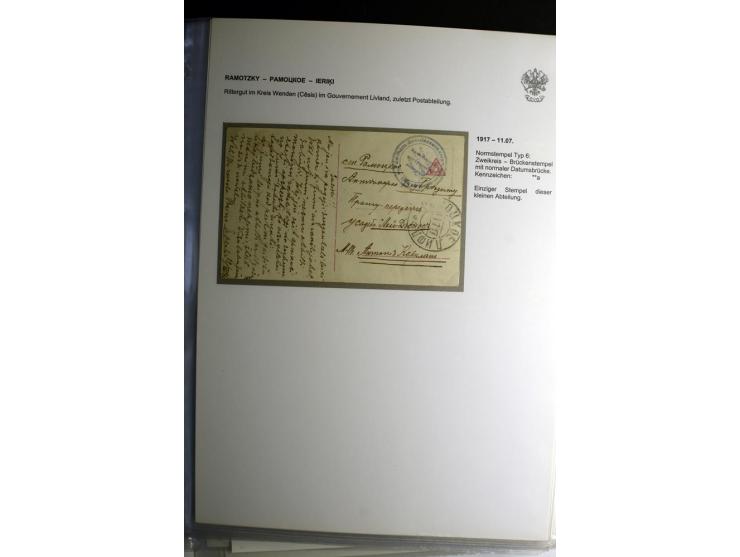 PALZMAR bis TUCKUM: 1867/1917, über 100 Briefe, Einschreiben, Wertbriefe und Ganzsachen, dabei bessere Stempel, gute Erhaltun